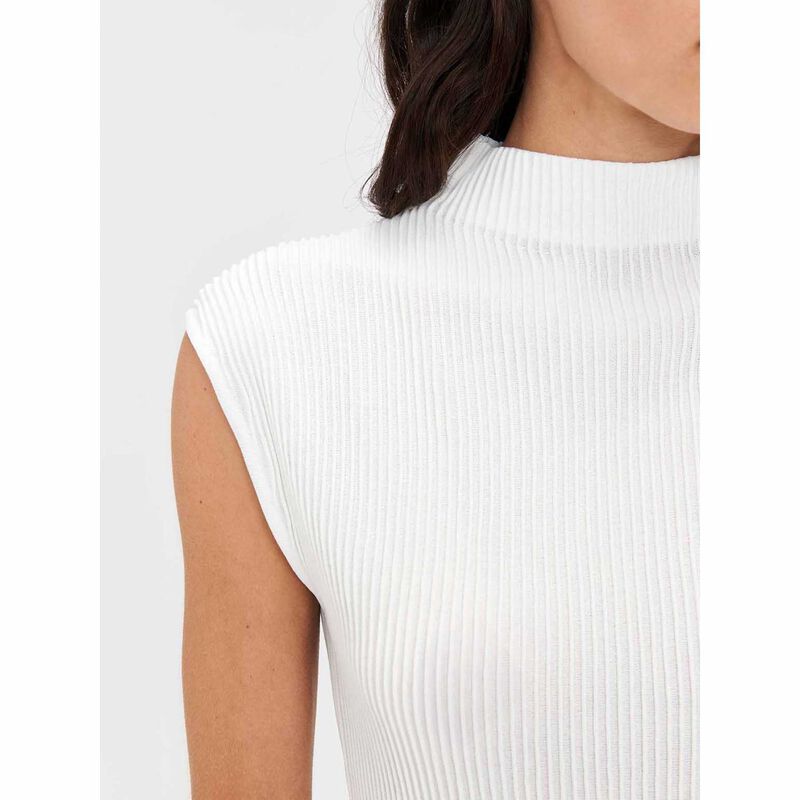 Veronika Maine Funnel Neck Ottoman Knit image number 2